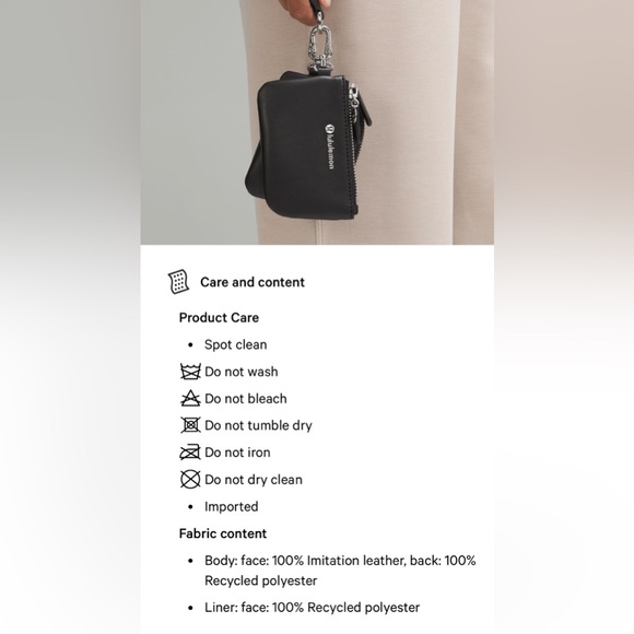 Lululemon Dual Pouch Wristlet Cactus Material - Picture 12 of 12